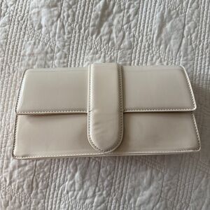 JustFab Chic Cream Clutch